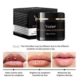 Scrub Dark Brighten Lip Balm Lighten Pink Magic Black