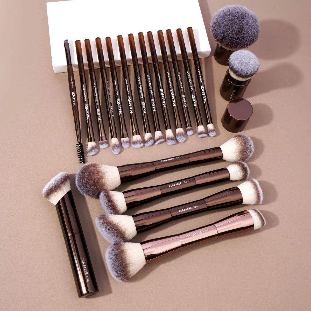 20pcs/set Pro Makeup Brushes Double Ended Foundation s Blush