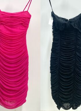 BABATON 褶皱堆堆连衣裙（74028 78101）