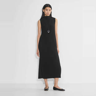 aritzia babaton显瘦新款上市优雅度假半高领百褶裙连衣裙115453