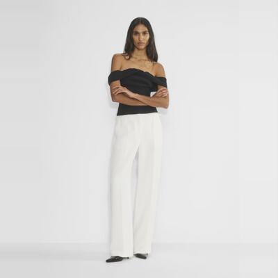 高腰直筒裤宽松款女装