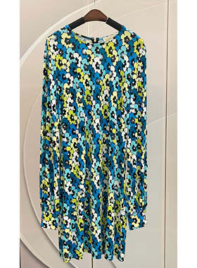 MK 珠片订钻 印花长裙