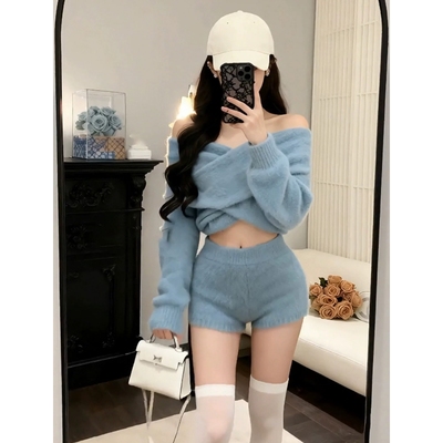 秋冬纯欲慵懒风穿搭两件套