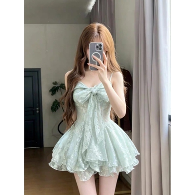 千金风绝美吊带裙公主裙