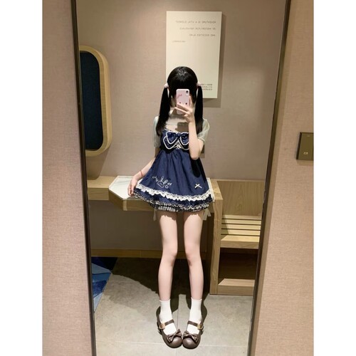 日系可爱甜妹小裙子女儿服裙