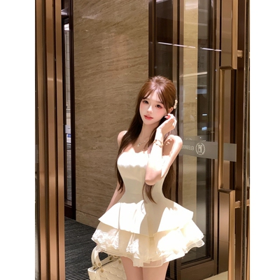 甜美千金感公主裙蓬蓬裙