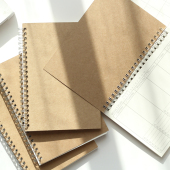 复古实用牛皮纸线圈多功能周计划时间月计划本工作效率笔记手帐本