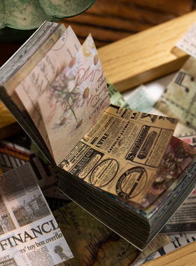 365张不重复手帐装饰素材便签纸手账拼贴无粘性硫酸纸便签小本子