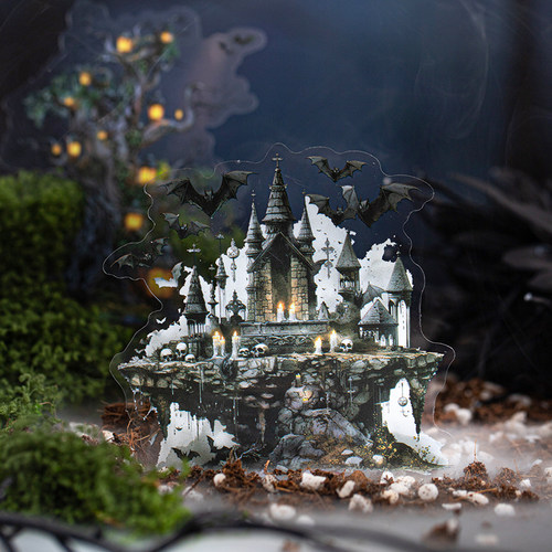 荒废之城大尺寸造景贴纸