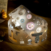 集物志雾面PET模切胶带复古工具手帐装 饰贴纸diy怀旧手帐拼贴画