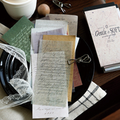 温柔独白多材质素材本手账拼贴裁剪文艺轻复古英文字母打底便签纸