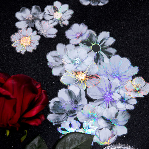 共享花海烫金烫银贴纸包