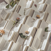 100张复古百搭单词便签本无粘性词典书馆文艺手账拼贴装 饰素材纸