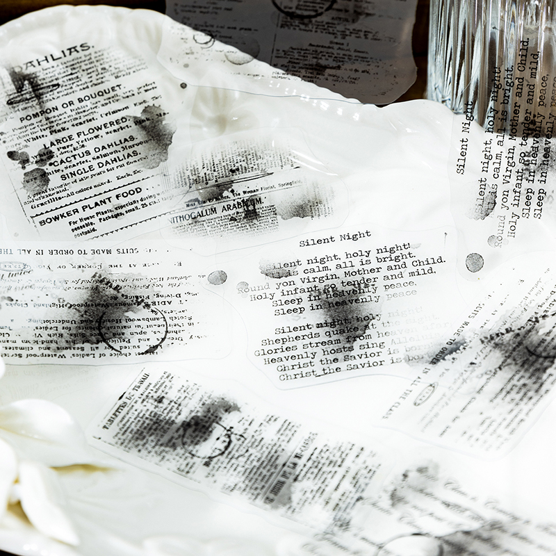 遗失的信列PET贴纸包模切