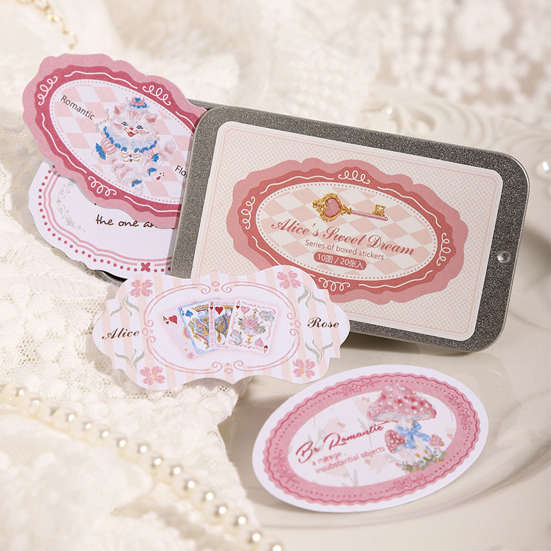 爱丽丝甜梦盒装贴纸包,文具电教/文化用品/商务用品,贴纸/立体贴纸,淘宝优惠券,粉丝福利购,淘宝优惠卷