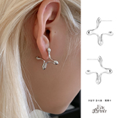 几何不规则四芒星耳环女小众设计感高级感简约气质耳环耳饰25新款