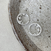 小众设计耳环圈圈拉丝耳钉2026新款 高级感耳圈纯银针耳饰女 爆款