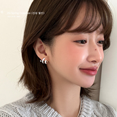 双圈流星锆石耳环轻奢高级感绝美耳钉女小众设计感2025新款 耳饰