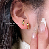 金色锦鲤鱼耳钉女纯银耳骨钉耳环轻奢小众设计高级感新年耳饰夏季