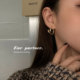 爱心耳钉小众设计感高级韩式 潮冷淡风气质耳饰女夏 耳环2026年新款