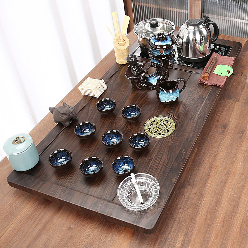 聚森功夫茶具套装家用全自动一体式泡茶台烧水壶茶盘茶道茶桌茶海图片