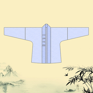 短衫 裁剪图纸对襟窄袖 制版 宋制仿花山墓复原汉服纸样样板模板服装