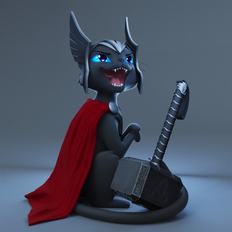 英雄联盟全版本凯蒂猫Kitty金克丝3D打印模型STL文件素材高精度