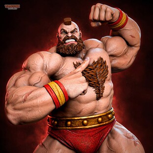 街头霸王桑吉尔夫3D打印模型STL文件素材高精度已分体