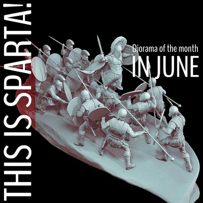 斯巴达300勇士斯巴达战士怒吼3D打印模型STL文件素材高精度已分体