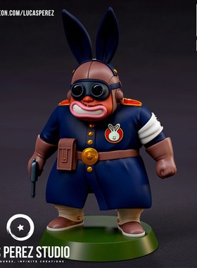 七龙珠兔子军团成员一号3D打印模型STL文件素材高精度造型已分体