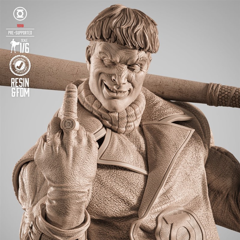 绿灯侠成员盖·加德纳3D打印模型STL文件素材高精度