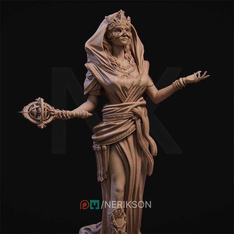 古希腊神话拉刻西斯Lachesis命运女神3d打印模型stl图纸文件素材