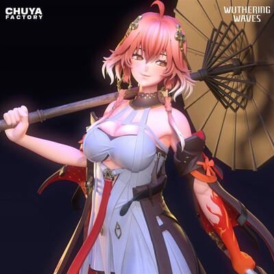 Chuya Factory 《鸣潮》长离3D打印模型STL文件素材高精度已分体