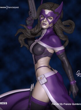 DC角色Huntress女猎手3D打印模型STL文件素材高精度已分体多体版