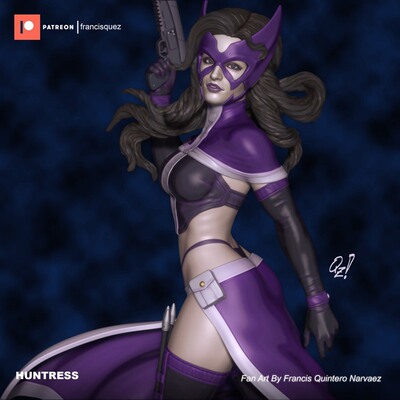 DC角色Huntress女猎手3D打印模型STL文件素材高精度已分体多体版