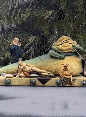 星球大战Jabba贾巴雕像3D打印模型STL文件素材高精度已分体