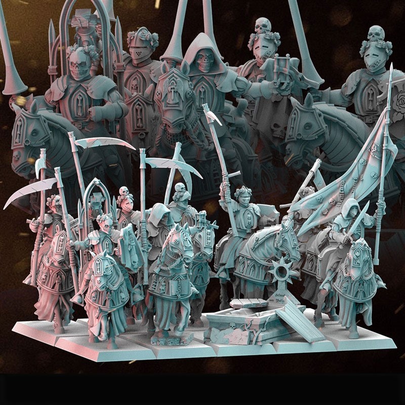 终末之剑厄瑞玻斯的圣殿骑士团3D打印模型STL文件素材战棋桌游