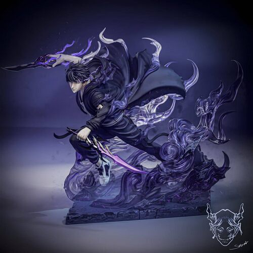 我独自升级成镇宇Sung Jin Woo3D打印模型STL文件素材高精度分体