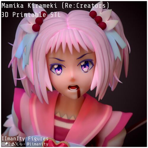 魔法少女《Re:CREATORS》煌树茉美香3D打印模型STL文件素材高精度