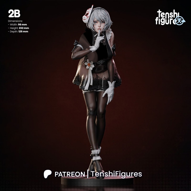 寄叶二号B型2B机械勿语3D打印模型STL文件素材高精度图纸