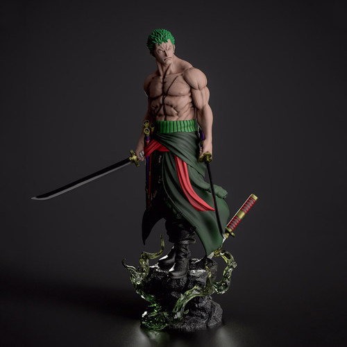 海贼王 One Piece佐罗3D打印模型STL文件素材高精度已分体