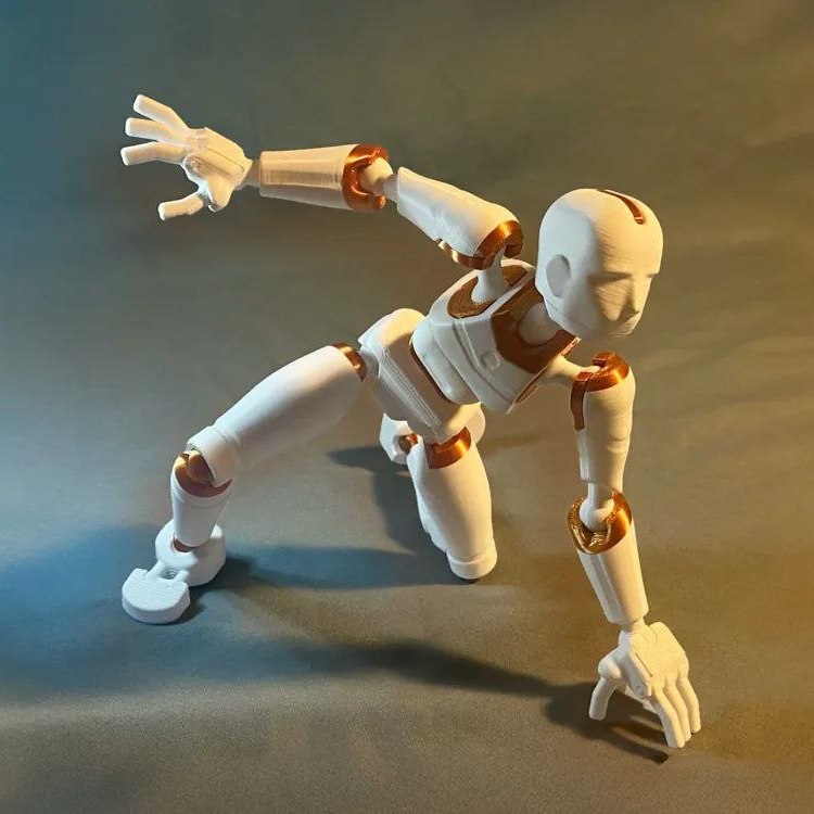 可动关节人体模型3D打印模型3mf文件素材高精度多色