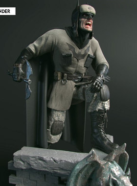 DC漫画蝙蝠侠红色之子3D打印模型STL文件素材高精度已分体