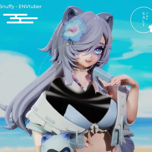 虚拟主播Snuffy史纳菲3D打印模型STL文件素材高精度