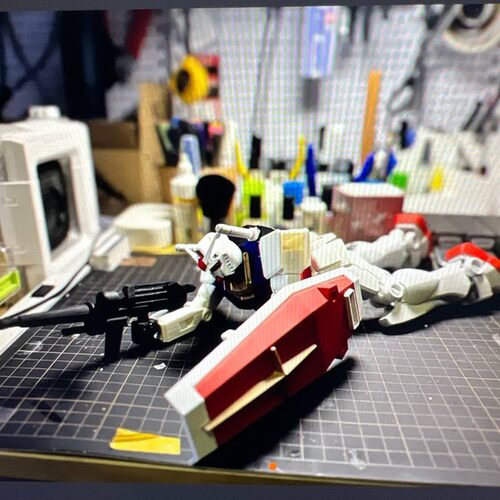 RX-78-2机甲元祖高达2.0 1比144分色版本3mf3D打印模型STL文件