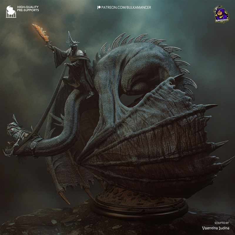 指环王霍比特人安格玛巫王3D打印模型STL文件素材高精度图纸