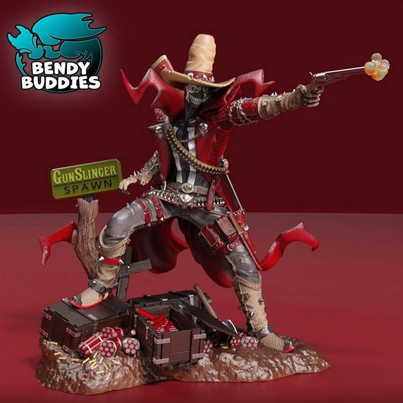 DC漫画枪手荒野大镖客×再生侠STL文件素材高精度3D打印模型