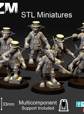 齐尔佐微缩模型202年10月合集3D打印STL文件素材高精度桌游战棋