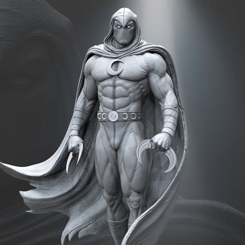 漫威月光骑士3D打印模型STL文件素材高精度