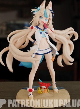 虚拟主播VTuber鲨鱼子Saba3D打印模型STL文件素材高精度